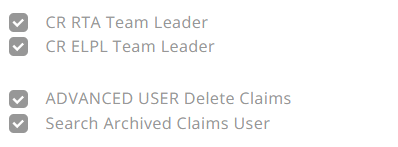 Advanced user delete claims